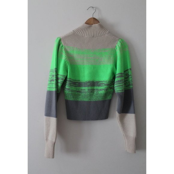 BAUM UND PFERDGARTEN Caroleen Sweater Whitecap Grey Size Small NWT Ombre Green - Picture 6 of 8